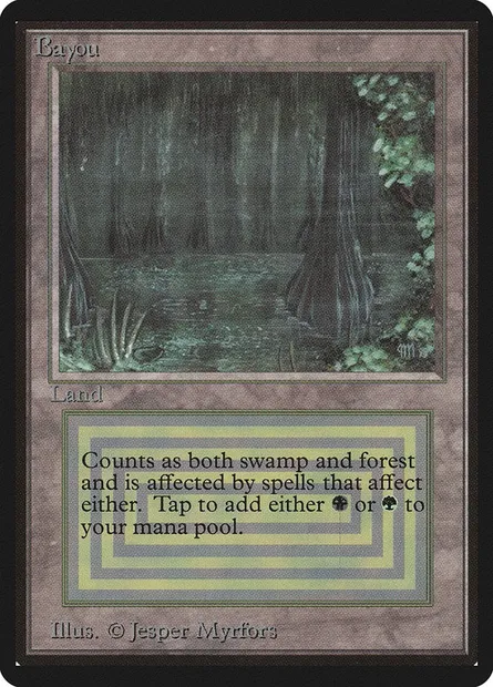 Bayou, Magic card LEB 279 — Limited Edition Beta set