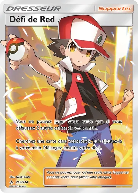 Défi de Red, carte Pokémon UNB 213 — extension Alliance Infaillible