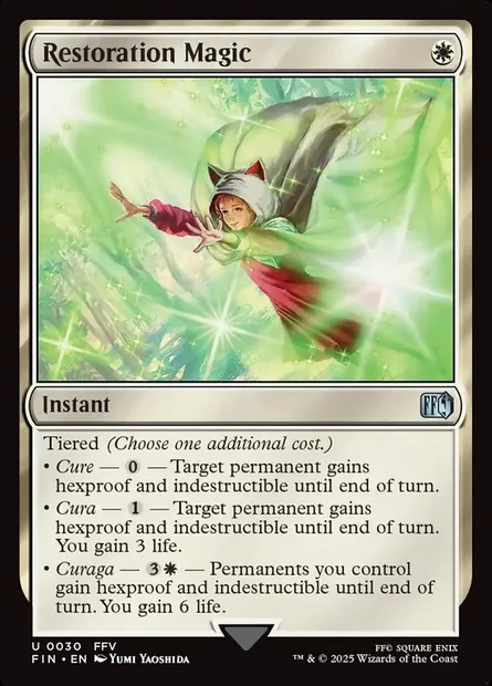 Restoration Magic, Magic card FIN 30 — Final Fantasy set