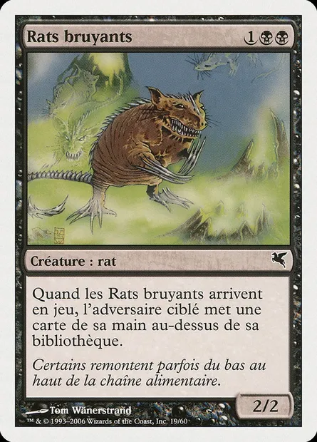Rats bruyants, carte Magic PSAL A19 — extension Salvat 2005