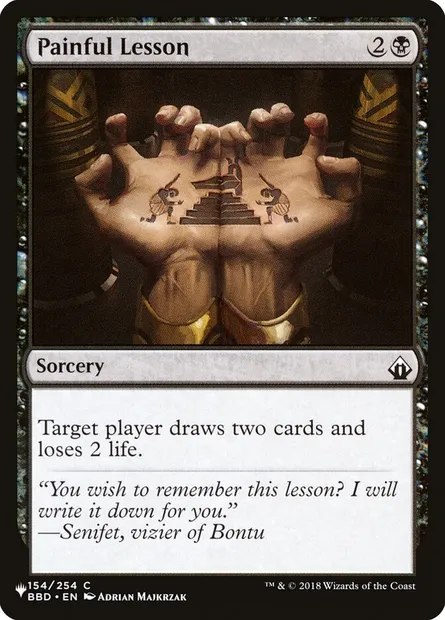 Painful Lesson, Magic card PLST BBD-154 — The List set