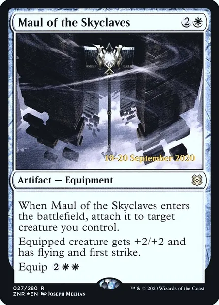 Maillet des forts célestes, carte Magic PZNR 27s — extension Zendikar Rising Promos