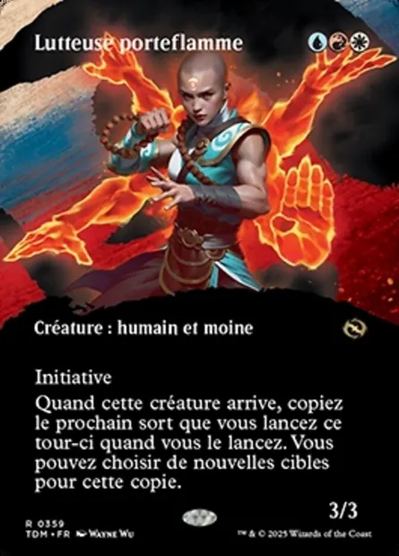 Lutteuse porteflamme, carte Magic TDM 359 — extension Tarkir: Dragonstorm