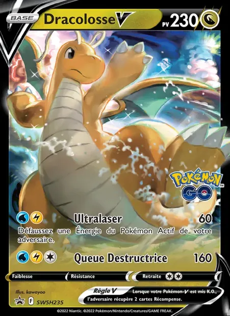 Dracolosse V, carte Pokémon SWSH 235 — extension Promo SWSH