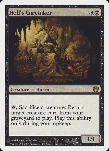 Hell's Caretaker, Magic card 9ED 137 — Ninth Edition set