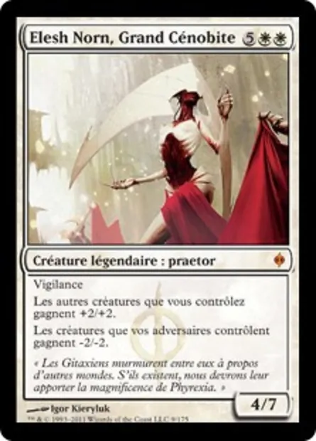 Elesh Norn, Grand Cénobite, carte Magic NPH 9 — extension La Nouvelle Phyrexia
