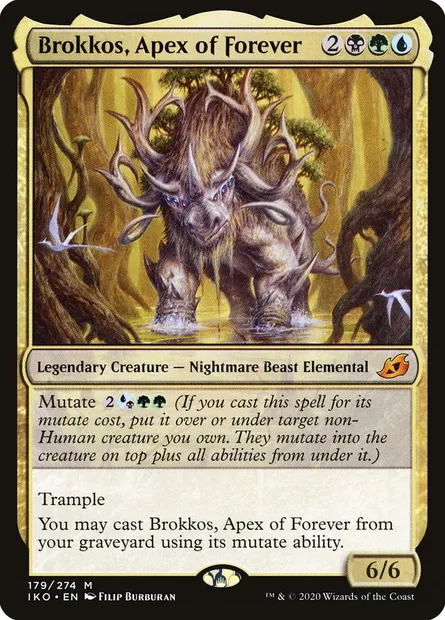 Brokkos, Apex of Forever, Magic card IKO 179 — Ikoria: Lair of Behemoths set