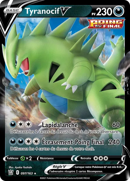 Tyranocif V, carte Pokémon BST 97 — extension Styles de combat