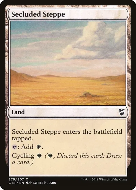 Secluded Steppe, Magic card C18 279 — Commander 2018 set