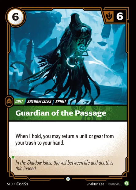 Guardian of the Passage, carte Riftbound SFD 035 — extension Spiritforged