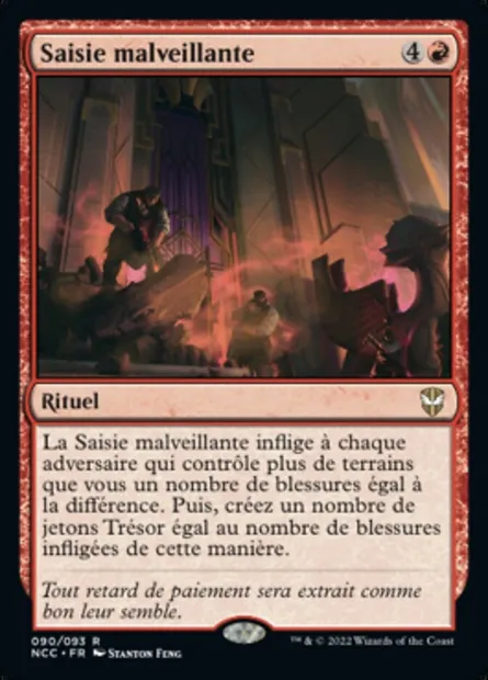 Saisie malveillante, carte Magic NCC 90 — extension New Capenna Commander