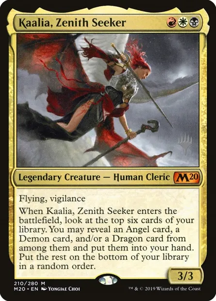 Kaalia, chercheuse de zénith, carte Magic PM20 210p — extension Core Set 2020 Promos