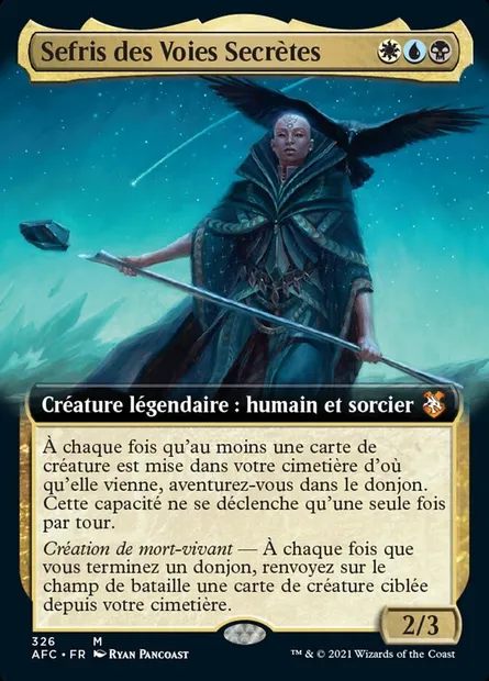 Sefris des Voies Secrètes, carte Magic AFC 326 — extension Forgotten Realms Commander