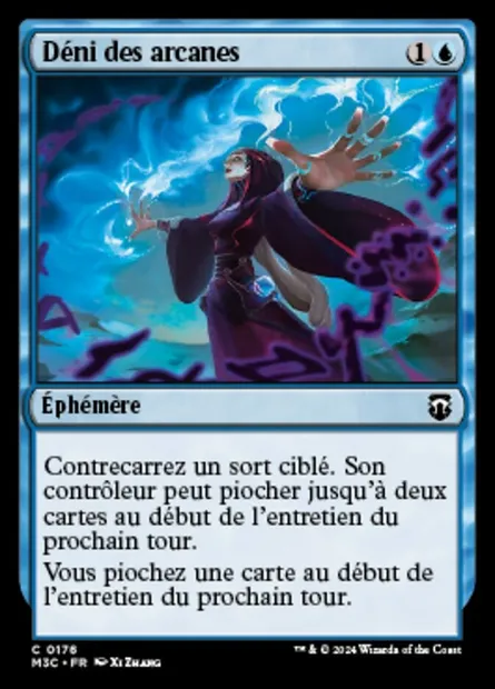 Déni des arcanes, carte Magic M3C 176 — extension Modern Horizons 3 Commander