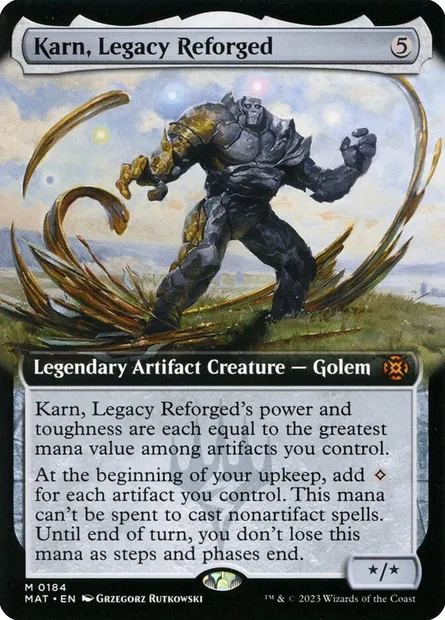 Karn, l'héritage reforgé, carte Magic MAT 184 — extension L'invasion des machines : le jour d'après
