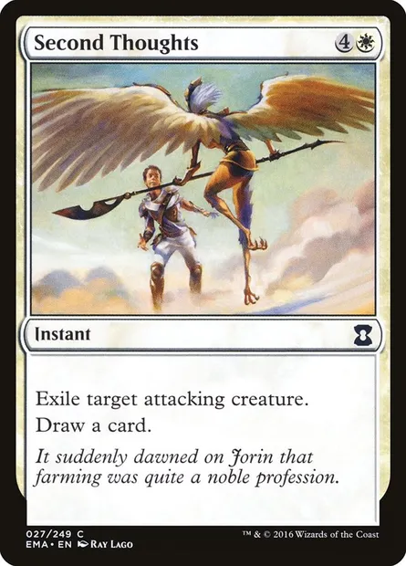 Second Thoughts, Magic card EMA 27 — Eternal Masters set