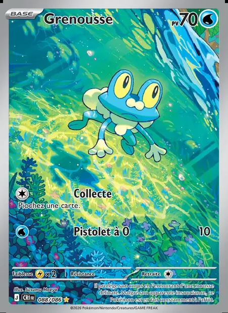 Grenousse, carte Pokémon CRI 088 — extension Chaos Ascendant
