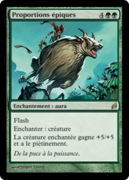 Proportions épiques, carte Magic LRW 209 — extension Lorwyn