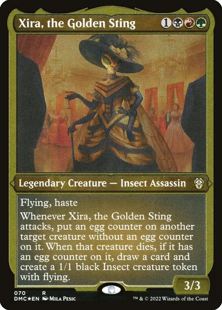 Xira, the Golden Sting, Magic card DMC 70 — Dominaria United Commander set