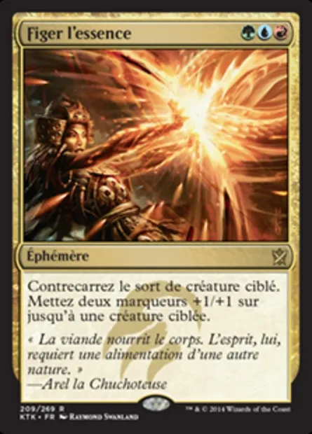 Figer l'essence, carte Magic KTK 209 — extension Les Khans de Tarkir