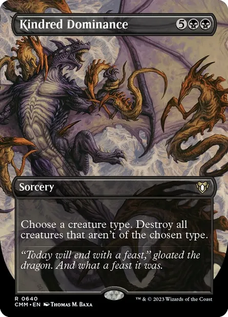 Kindred Dominance, Magic card CMM 640 — Commander Masters set
