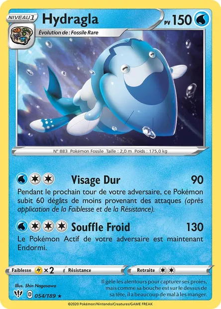 Hydragla, carte Pokémon DAA 54 — extension Ténèbres Embrasées