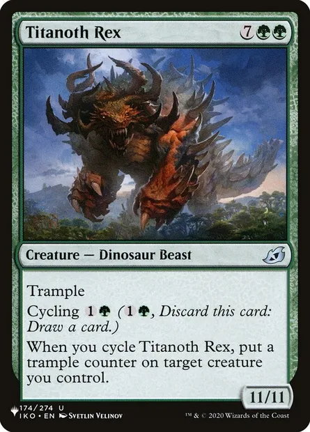 Titanoth Rex, Magic card PLST IKO-174 — The List set