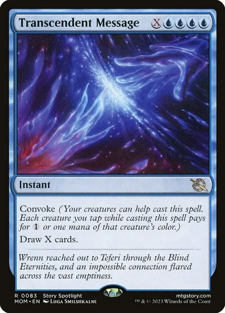 Transcendent Message, Magic card MOM 83 — March of the Machine set