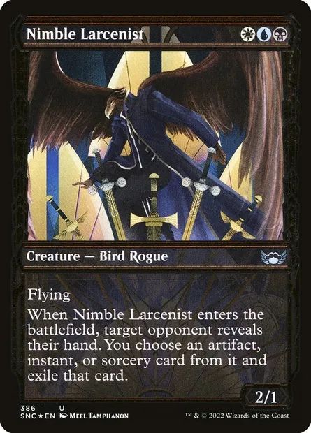 Nimble Larcenist, Magic card SNC 386 — Streets of New Capenna set