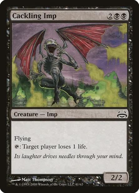 Diablotin caquetant, carte Magic DDC 41 — extension Duel Decks: Divine vs. Demonic
