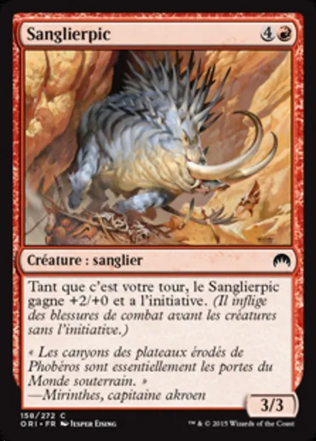 Sanglierpic, carte Magic ORI 158 — extension Magic Origines