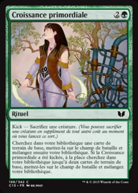 Croissance primordiale, carte Magic C15 198 — extension Commander 2015