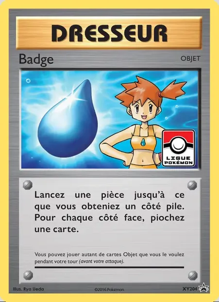 Badge, carte Pokémon XY 204 — extension Promo XY
