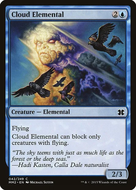Cloud Elemental, Magic card MM2 42 — Modern Masters 2015 set