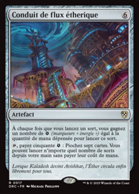 Conduit de flux étherique, carte Magic DRC 17 — extension Aetherdrift Commander