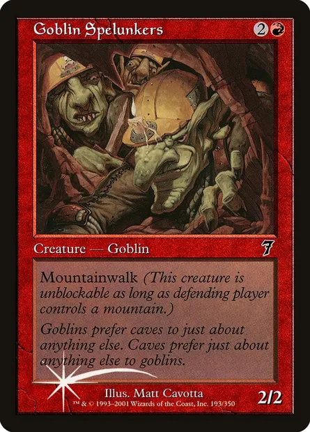 Goblin Spelunkers, Magic card 7ED 193★ — Seventh Edition set