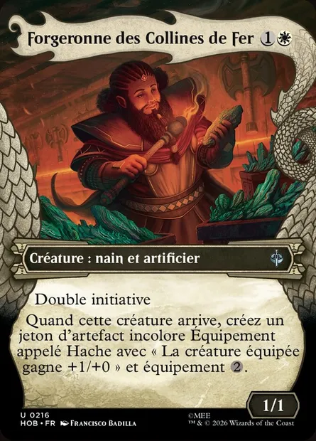 Forgeronne des Collines de Fer, carte Magic HOB 216 — extension The Hobbit