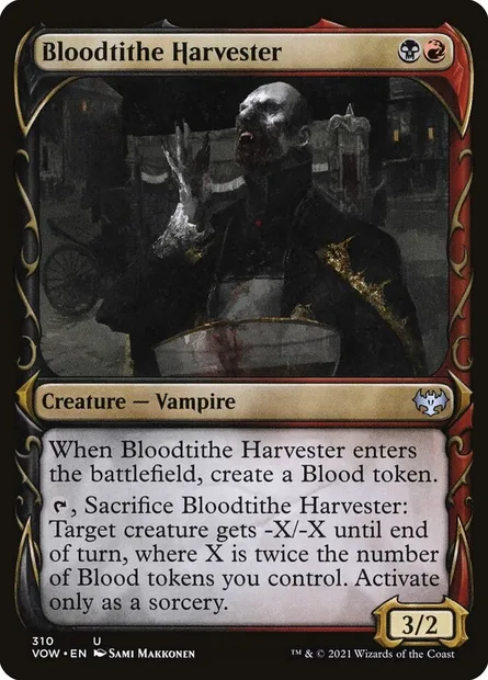 Bloodtithe Harvester, Magic card VOW 310 — Innistrad: Crimson Vow set