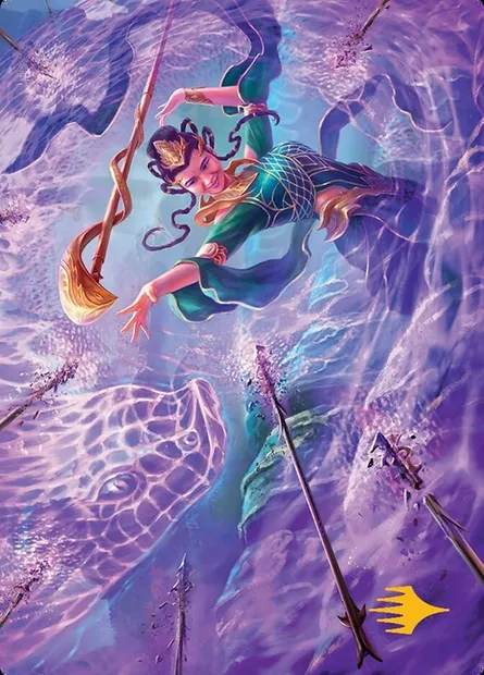 Snakeskin Veil // Snakeskin Veil, carte Magic ATDM 19 — extension Tarkir: Dragonstorm Art Series