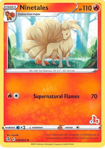 Feunard, carte Pokémon BA22 030-7 — extension Battle Academy 2022