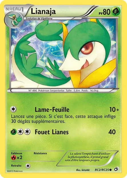 Lianaja, carte Pokémon LTR RC2 — extension Legendary Treasures
