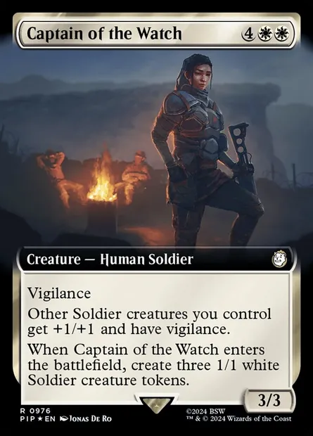 Capitaine des veilleurs, carte Magic PIP 976 — extension Fallout