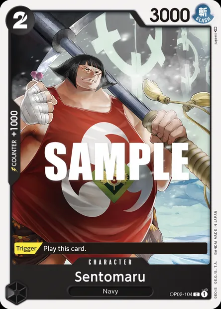 Sentomaru, One Piece card OP02-104 — PARAMOUNT WAR set