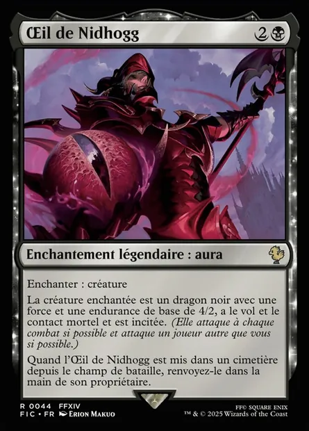 Œil de Nidhogg, carte Magic FIC 44 — extension Final Fantasy Commander
