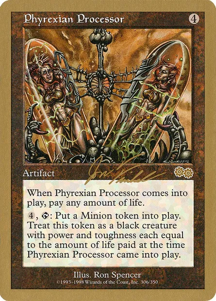 Processeur phyrexian, carte Magic WC00 jf306b — extension World Championship Decks 2000