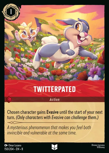 Twitterpated, Disney Lorcana card CH8-150 — The Reign of Jafar set