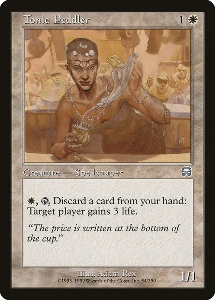 Tonic Peddler, Magic card MMQ 54 — Mercadian Masques set