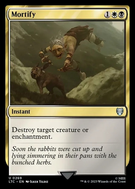 Mortify, Magic card LTC 269 — Tales of Middle-earth Commander set