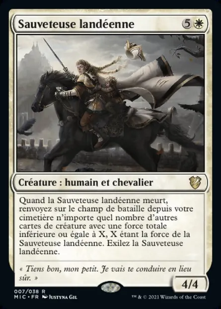 Sauveteuse landéenne, carte Magic MIC 7 — extension Midnight Hunt Commander