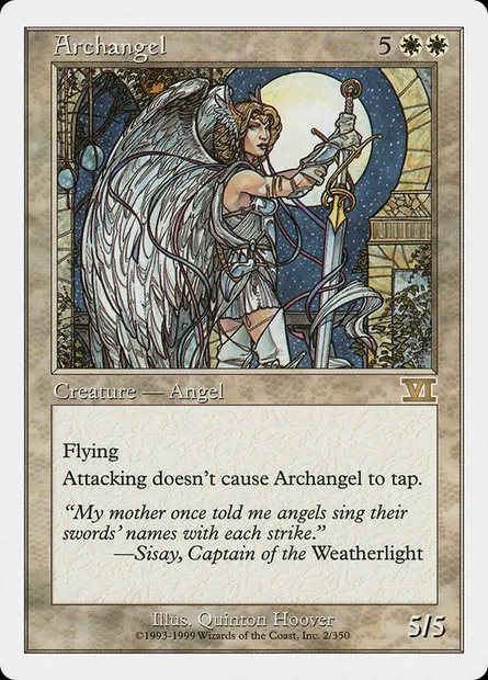 Archange, carte Magic 6ED 2 — extension Classic Sixth Edition